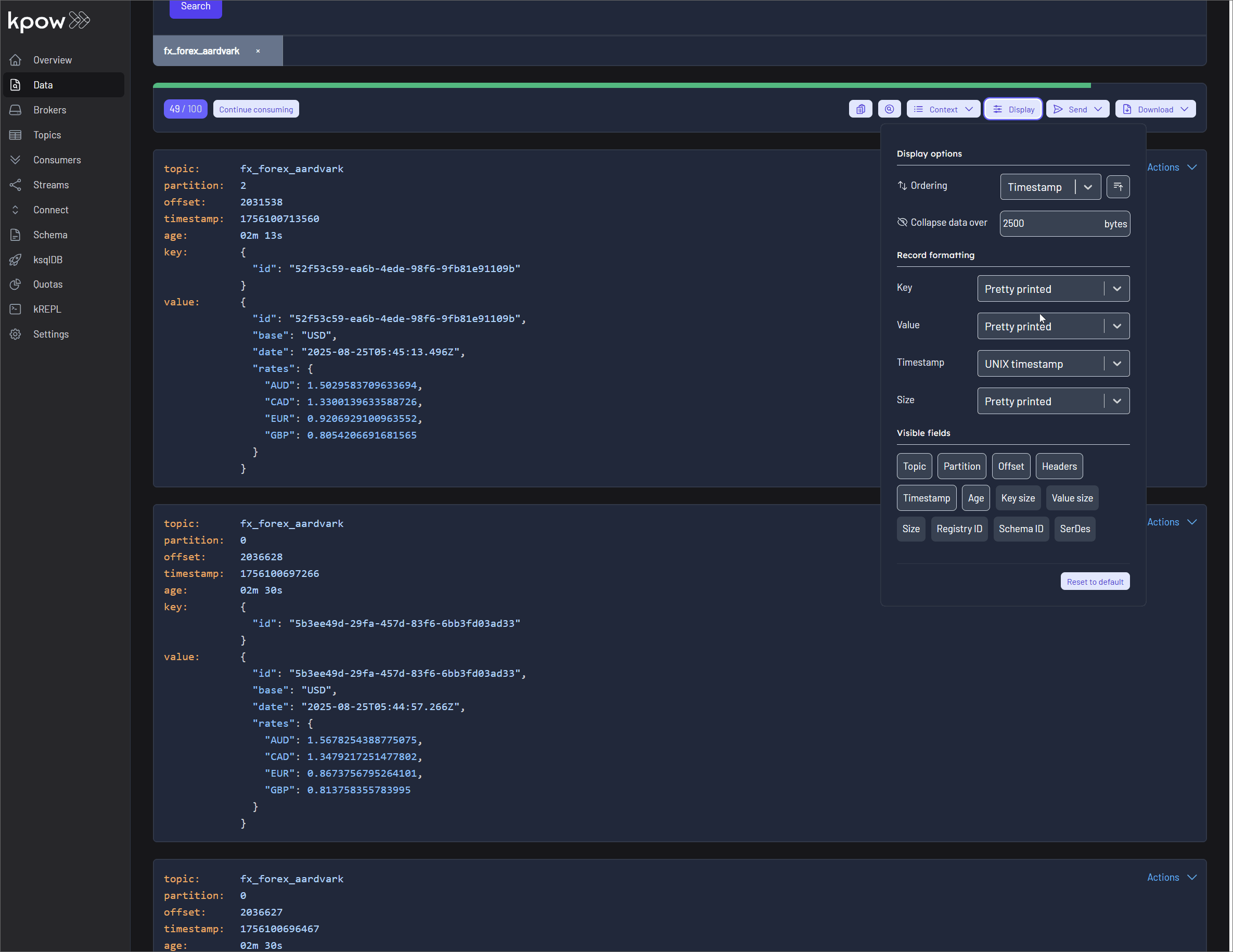 Data Inspect - Attribute Sorting